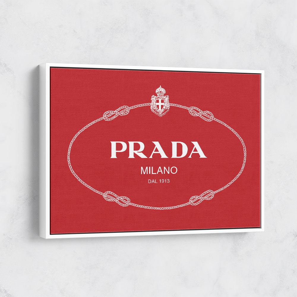 Prada Red Sign Wall Art